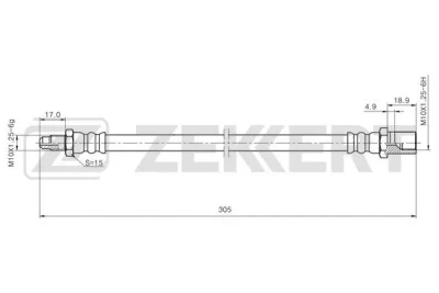 BS-9502 ZEKKERT Тормозной шланг