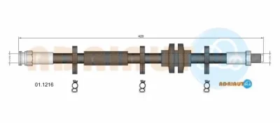 01.1216 ADRIAUTO Тормозной шланг