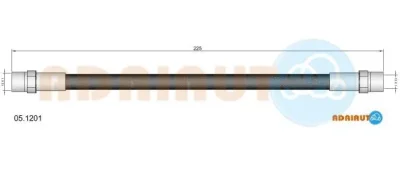 05.1201 ADRIAUTO Тормозной шланг