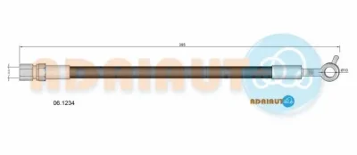 06.1234 ADRIAUTO Тормозной шланг