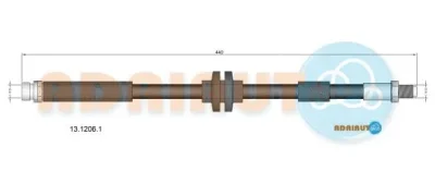 13.1206.1 ADRIAUTO Тормозной шланг