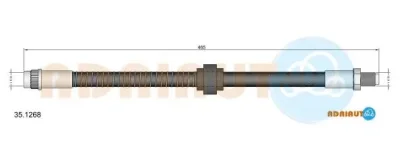 35.1268 ADRIAUTO Тормозной шланг