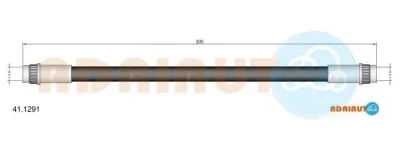 41.1291 ADRIAUTO Тормозной шланг