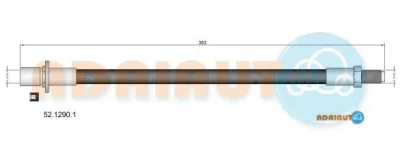 52.1290.1 ADRIAUTO Тормозной шланг