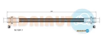 52.1291.1 ADRIAUTO Тормозной шланг