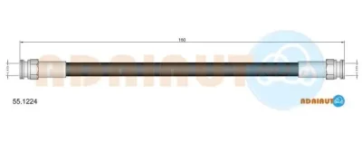 55.1224 ADRIAUTO Тормозной шланг