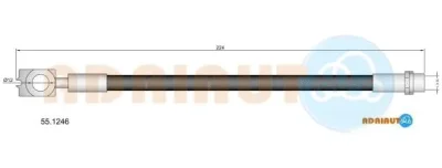 55.1246 ADRIAUTO Тормозной шланг