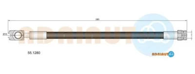 55.1280 ADRIAUTO Тормозной шланг
