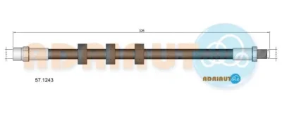 57.1243 ADRIAUTO Тормозной шланг