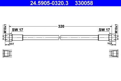 24.5905-0320.3 ATE Шланг сцепления