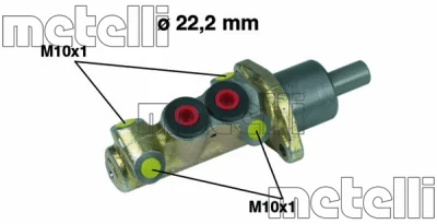 Главный тормозной цилиндр METELLI 05-0196