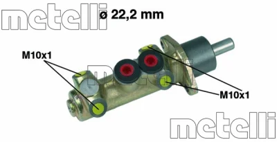 Главный тормозной цилиндр METELLI 05-0208