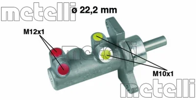 05-0230 METELLI Главный тормозной цилиндр