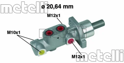 Главный тормозной цилиндр METELLI 05-0296