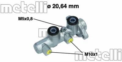 Главный тормозной цилиндр METELLI 05-0514