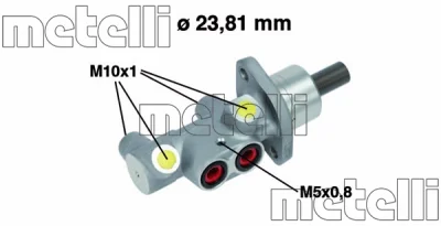 Главный тормозной цилиндр METELLI 05-0704