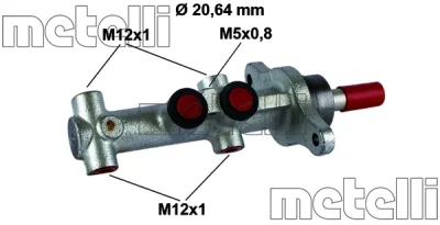 Главный тормозной цилиндр METELLI 05-0865