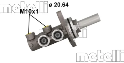 Главный тормозной цилиндр METELLI 05-1161