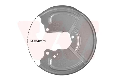 Отражатель, диск тормозного механизма VAN WEZEL 1754373