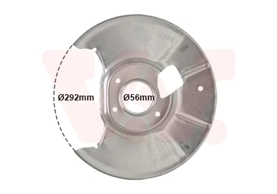 Отражатель, диск тормозного механизма VAN WEZEL 2754373