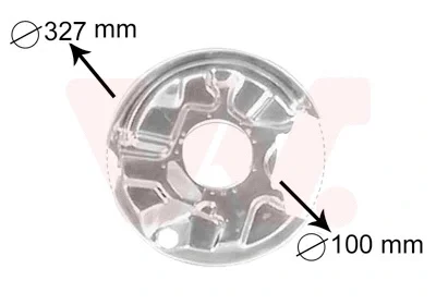 Отражатель, диск тормозного механизма VAN WEZEL 3024373
