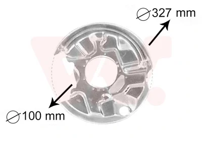 Отражатель, диск тормозного механизма VAN WEZEL 3024374