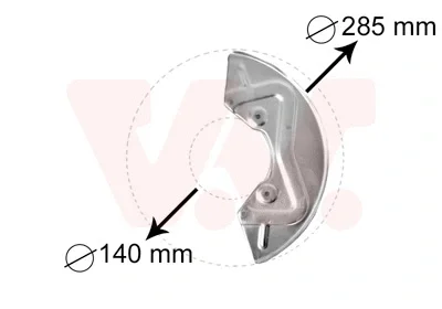 Отражатель, диск тормозного механизма VAN WEZEL 5826371