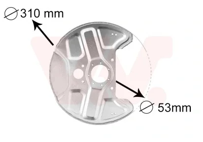 Отражатель, диск тормозного механизма VAN WEZEL 5994372