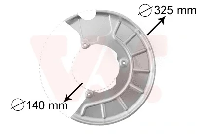 Отражатель, диск тормозного механизма VAN WEZEL 7622371