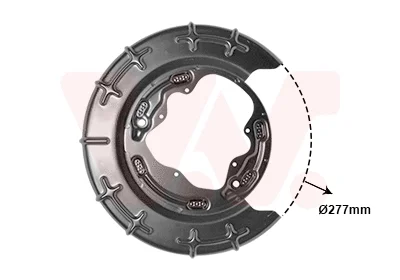 Отражатель, диск тормозного механизма VAN WEZEL 8207374