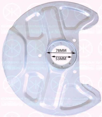 9040370 KLOKKERHOLM Отражатель, диск тормозного механизма