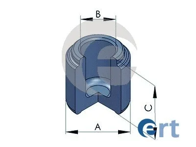Поршень, корпус скобы тормоза ERT 150225-C