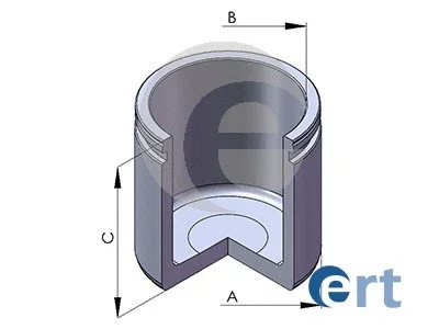 Поршень, корпус скобы тормоза ERT 150570-C