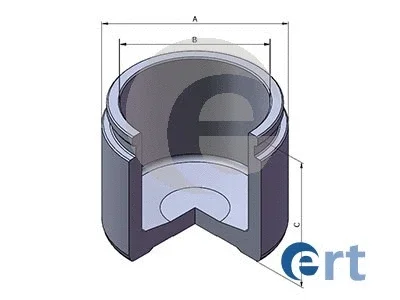 Поршень, корпус скобы тормоза ERT 151262-C