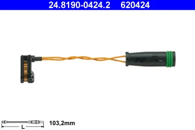 Сигнализатор, износ тормозных колодок ATE 24.8190-0424.2