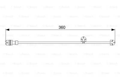 1 987 473 023 BOSCH Сигнализатор, износ тормозных колодок