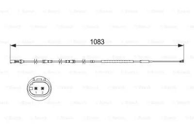 1 987 473 500 BOSCH Сигнализатор, износ тормозных колодок