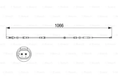 1 987 473 501 BOSCH Сигнализатор, износ тормозных колодок