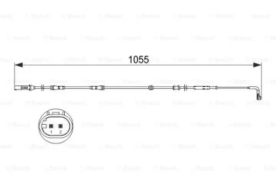 1 987 473 507 BOSCH Сигнализатор, износ тормозных колодок