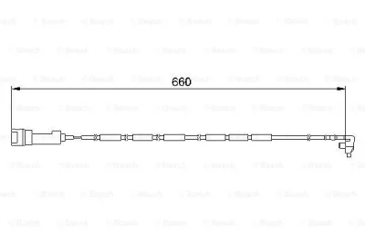 1 987 474 907 BOSCH Сигнализатор, износ тормозных колодок
