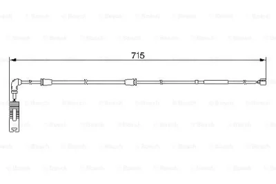 1 987 474 946 BOSCH Сигнализатор, износ тормозных колодок