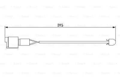 1 987 474 951 BOSCH Сигнализатор, износ тормозных колодок