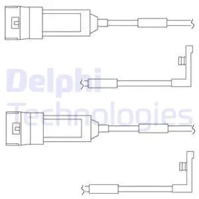 LZ0123 DELPHI Сигнализатор, износ тормозных колодок