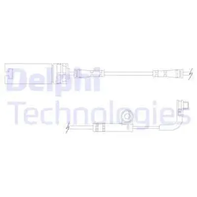 Сигнализатор, износ тормозных колодок DELPHI LZ0170