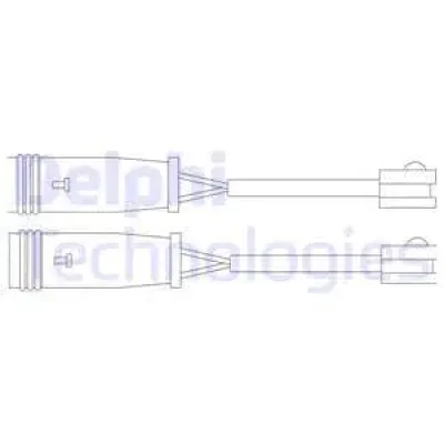 LZ0199 DELPHI Сигнализатор, износ тормозных колодок