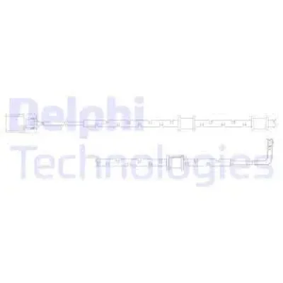 LZ0258 DELPHI Сигнализатор, износ тормозных колодок