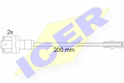 610117 E C ICER Сигнализатор, износ тормозных колодок