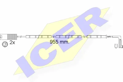 610541 E C ICER Сигнализатор, износ тормозных колодок