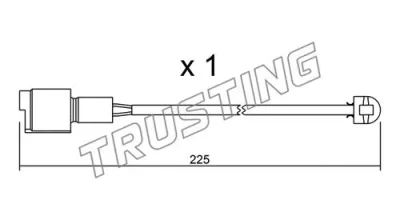 SU.075 TRUSTING Сигнализатор, износ тормозных колодок