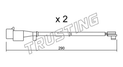 SU.260K TRUSTING Сигнализатор, износ тормозных колодок